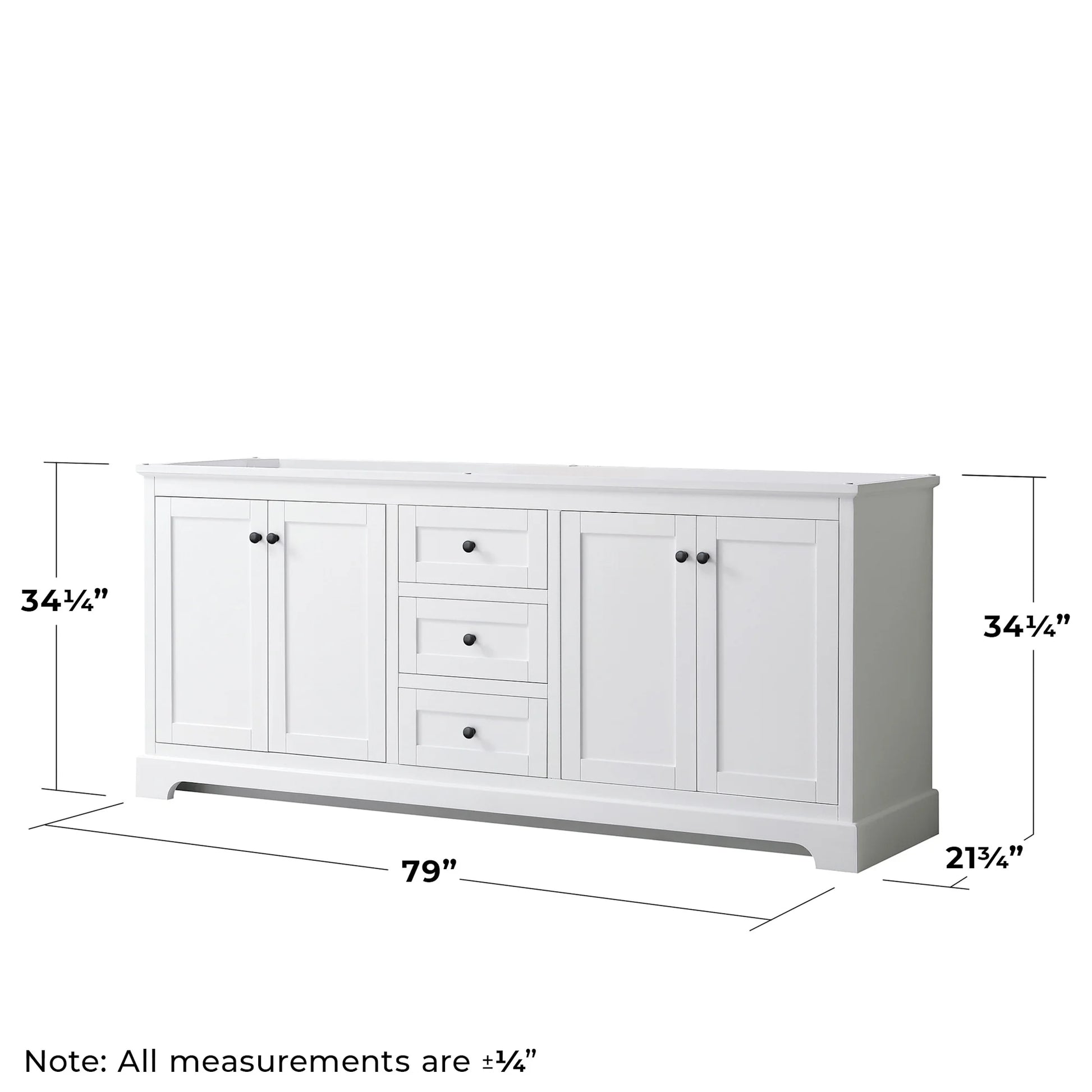 Wyndham Collection 80" Wood Double Bathroom Vanity without Mirror in Blue