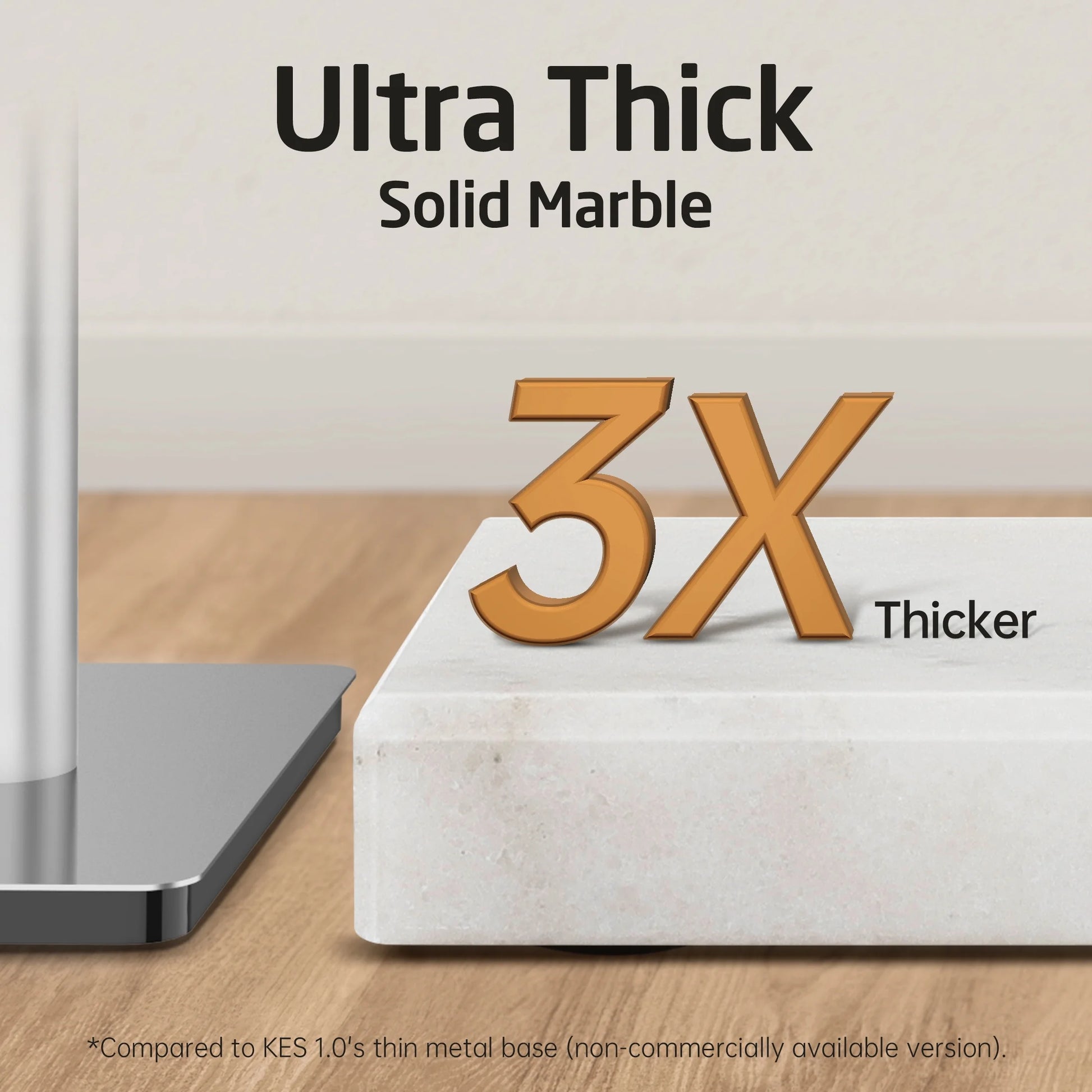KES Freestanding Towel Rack for Bathroom 2-Tier, Floor Towel Stand with Heavy Marble Base, 18/8 Stainless Steel Brushed, WMBTR003BS