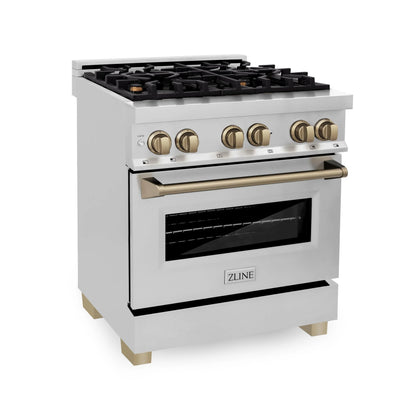 ZLINE KITCHEN AND BATH RAZ30CB professional gas range