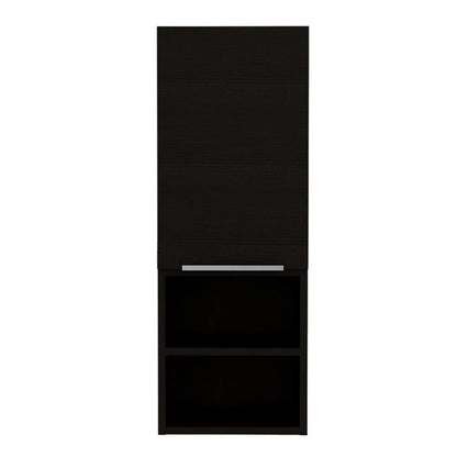 Nashua 2 Piece Bathroom Set, Urano Mirror Linen Cabinet + Mila Medicine Cabinet, Black