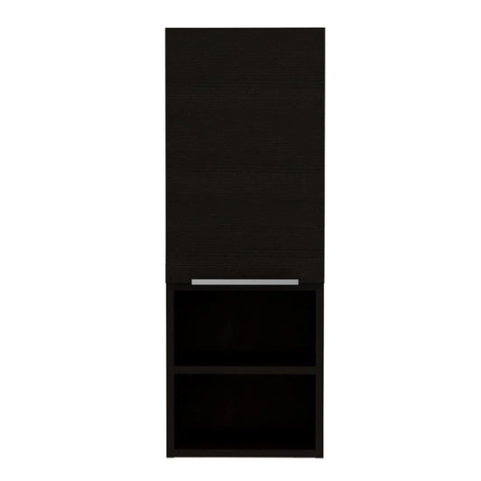 Nashua 2 Piece Bathroom Set, Urano Mirror Linen Cabinet + Mila Medicine Cabinet, Black