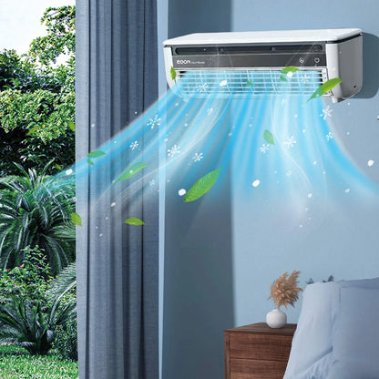 FYHALE 8,000 btu 115V Through-the-Wall Air Conditioner with Remote Control, Wall Ac Unit, High Power Cooling Portable Air Conditioners for Bedroom Kitchen Bathroom, White