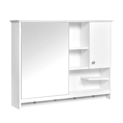 Bathroom Storage Cabinet 36 Inch Wall Mounted Medicine Cabinet, Bathroom Storage Cabinet with Mirror Door and Adjustabl Shelf, Mirror Cabinet for Bathroom,Bathroom Wall Storage