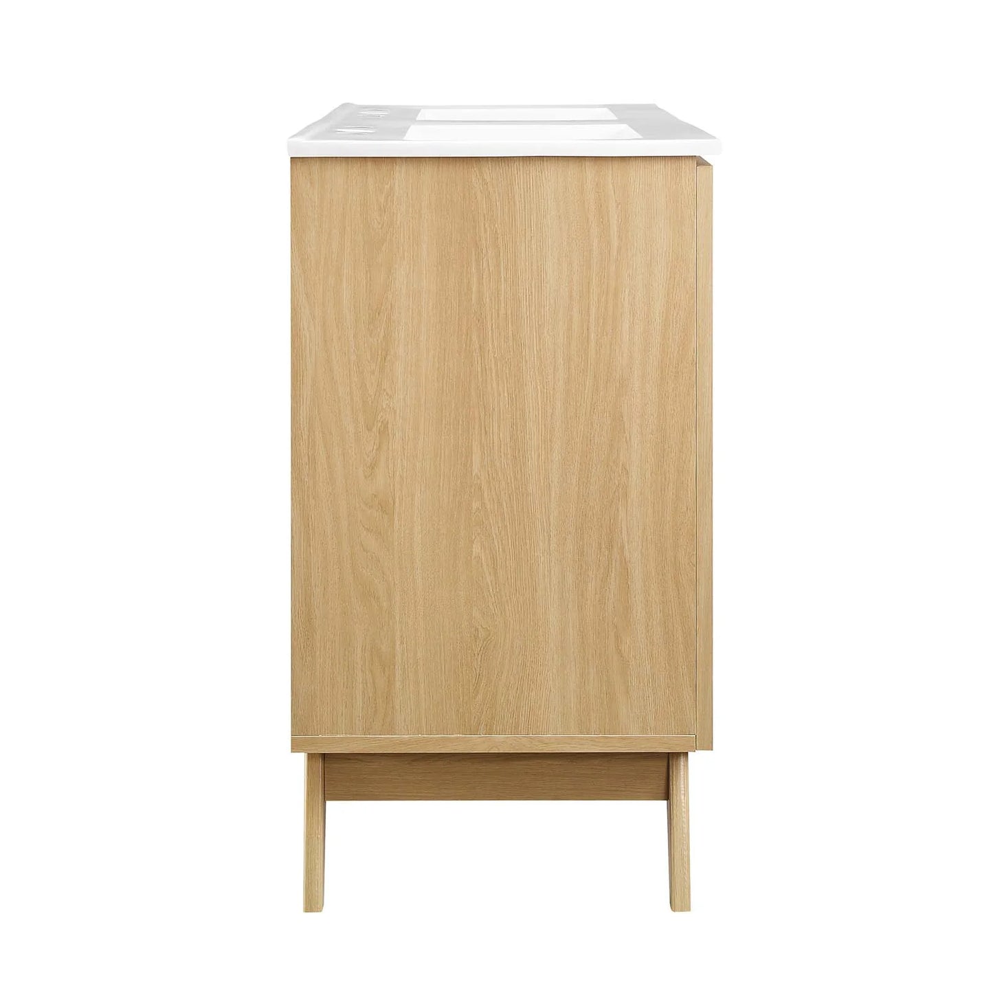 Modway Soma 48�?Double Sink Bathroom Vanity in Oak White