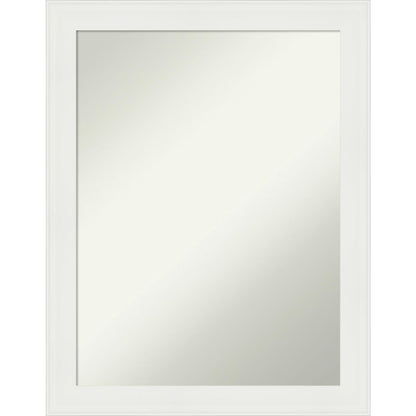 Amanti Art Vanity White Framed Non-Beveled Bathroom Vanity Wall Mirror - 21.5 x 27.5 in