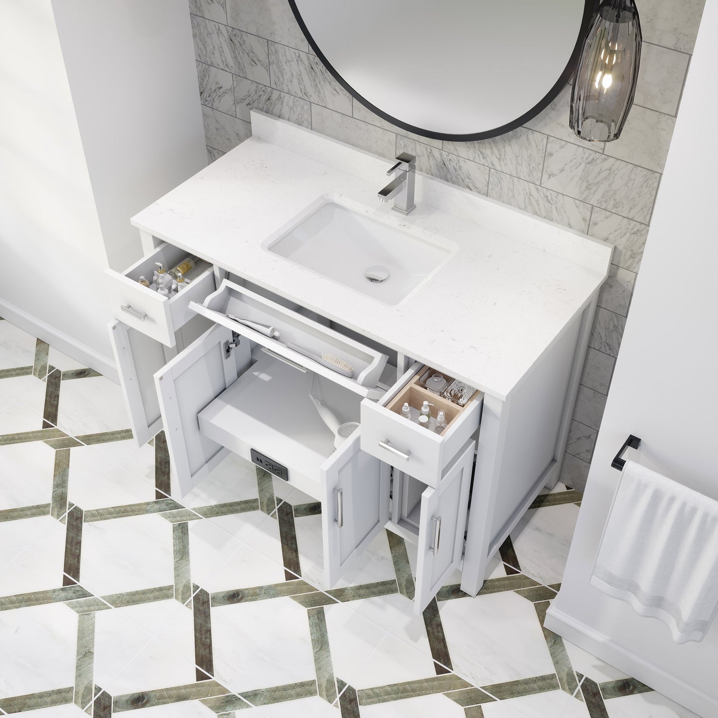 Katie Bath Vanity by Studio Bathe in White
