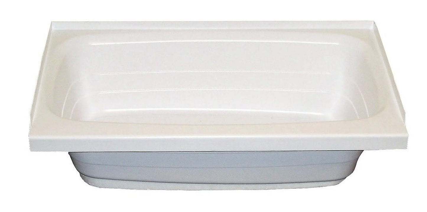 Lippert 209648 Sinks Better Bath 24" X 36" Rv Bath Tub Center Drain White