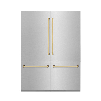 ZLINE KITCHEN AND BATH RBIVZSN60G french door built in refrigerator