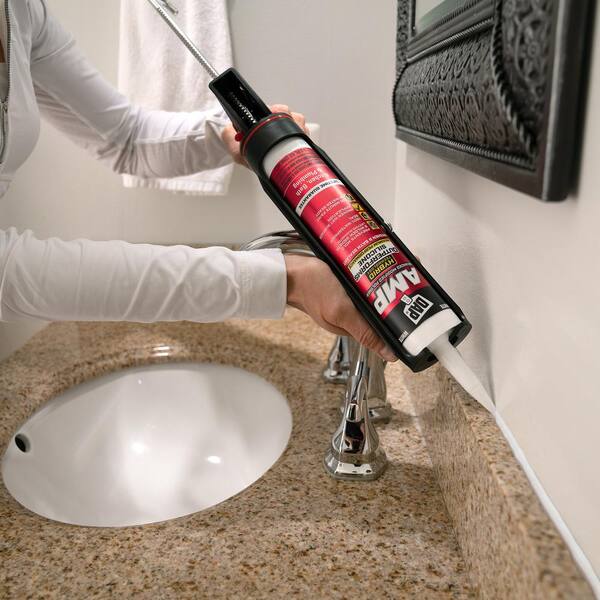 AMP Advanced Modified Polymer 9 oz. White Kitchen and Bath Sealant (12-Pack)
