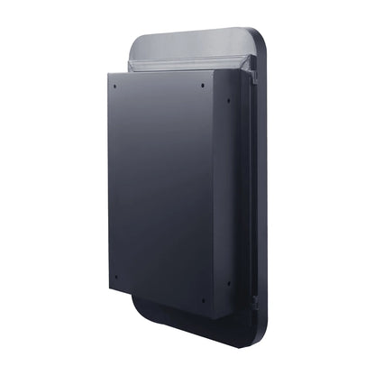 20x30 Inch Recessed Black Metal Medicine Cabinet with Full-Length Mirror - Adjustable Tempered Glass Shelves, Moisture-Resistant Storage, Wall-Mounted Design for Modern & Traditional Bathrooms