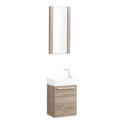 Blossom Colmar 18" Floating Bathroom Vanity w/ Acrylic Sink | Navy Blue Finish | Wall Mount | Soft-Close