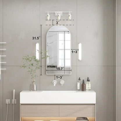 Arched Medicine Cabinet with Mirror,Recessed Medicine Cabinet Mirrors for Bathroom Cabinet with Mirror,Arched Metal Framed Medicine Cabinet,Arch Medicine Cabinet Recessed 16x31 in