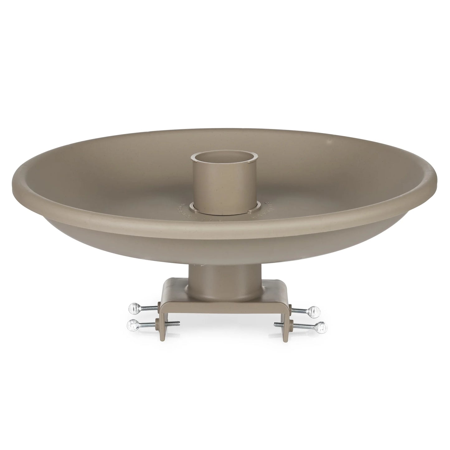 Farm Innovators 150 Watt Plastic Heated Birdbath w/ Deck Mount, Tan