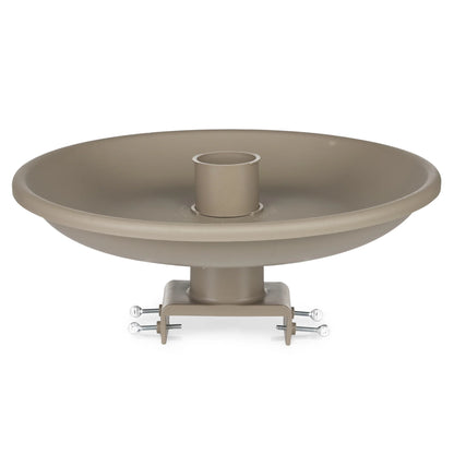 Farm Innovators 150 Watt Plastic Heated Birdbath w/ Deck Mount, Tan