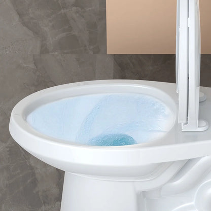 Faitaliicy Elongated Toilets For Bathrooms Two-Piece Toilet With Comfortable Close Seat 1.28 Siphonic Flush Toilet Powerful Modern Standard Toilet With Universal Height ADA Cotton