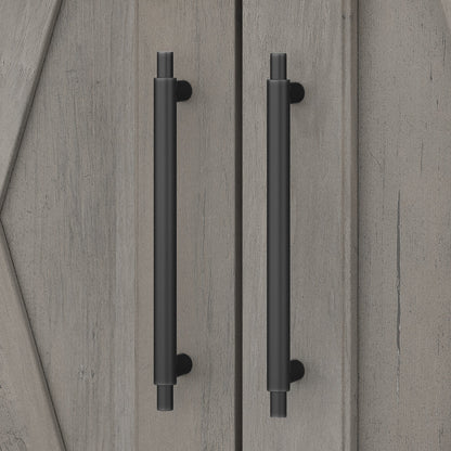 Bush Furniture Key West Bathroom Wall Cabinet with Doors in Driftwood Gray