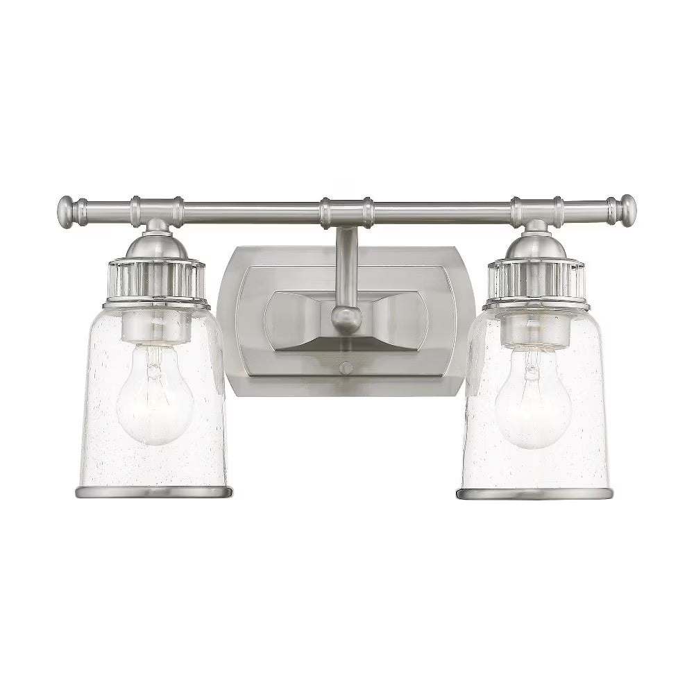 Livex Lighting Lawrenceville 2 Light Bath Vanity Light in Polished Chrome