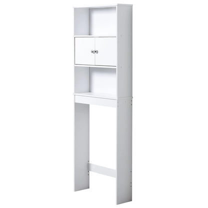 Sharemee 23in W Over the Toilet Space Saver Cabinet 3-Shelf Bathroom Storage, White