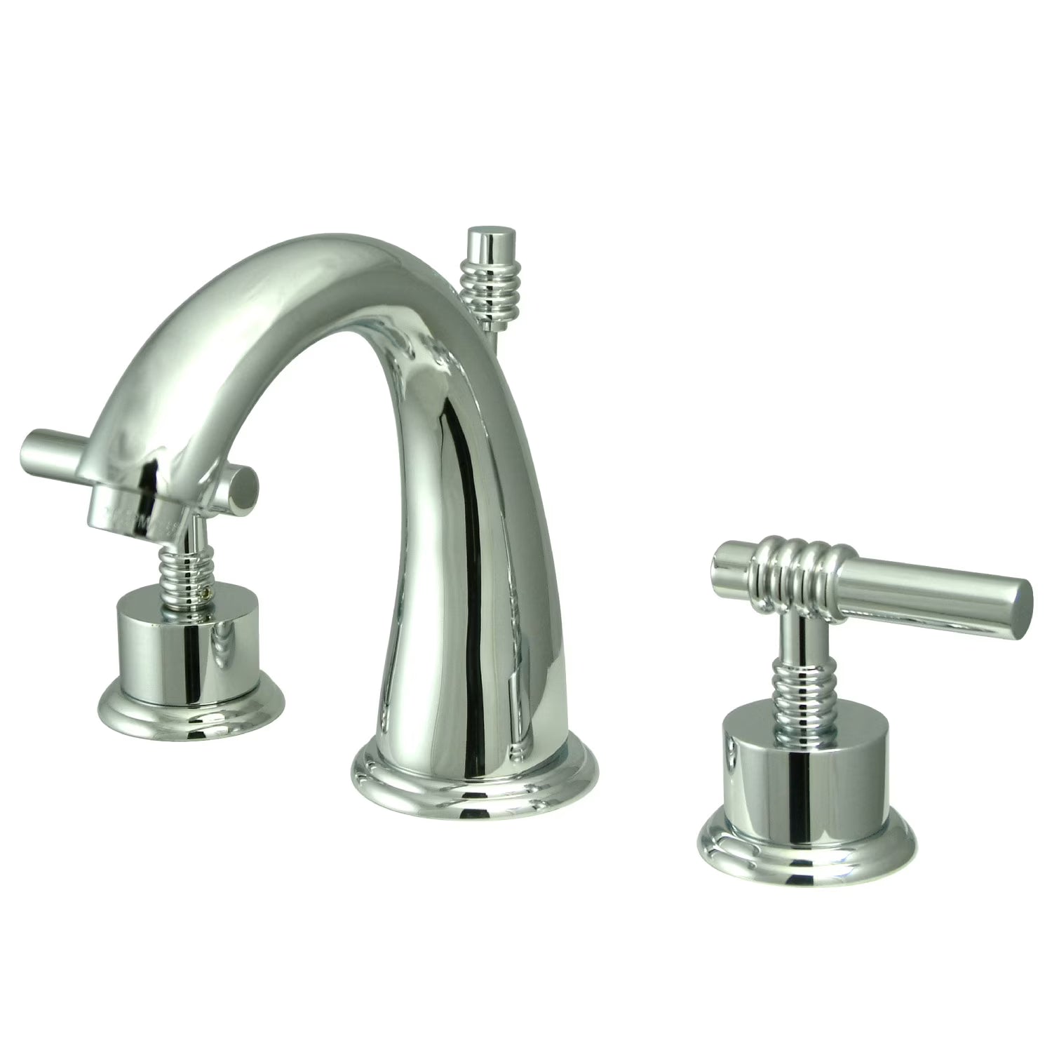 Kingston Brass KS2962ML Milano Widespread Bathroom Faucet, Polished Brass