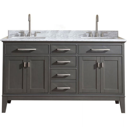 Ari Kitchen & Bath Danny 42" Solid Wood Bathroom Vanity in Maple Gray