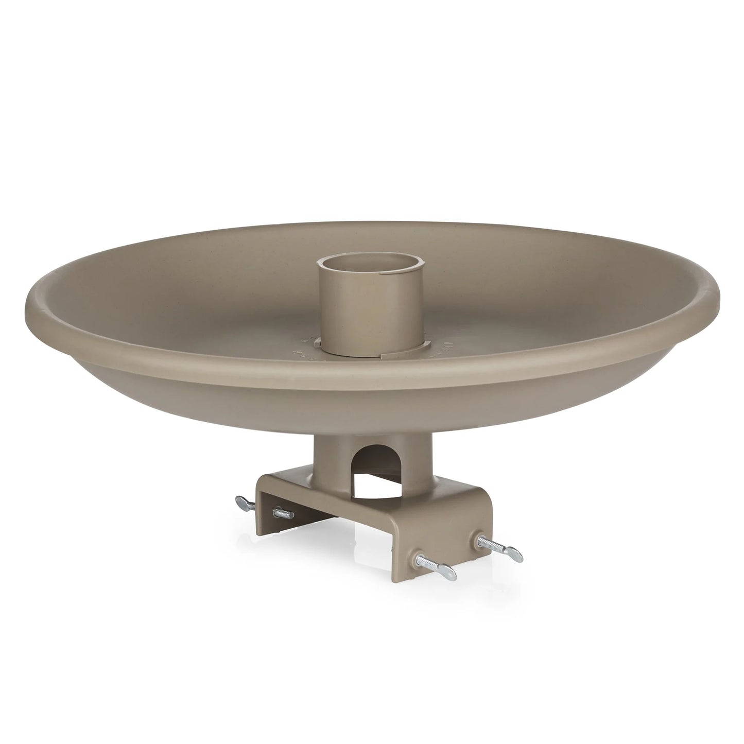 Farm Innovators 150 Watt Plastic Heated Birdbath w/ Deck Mount, Tan