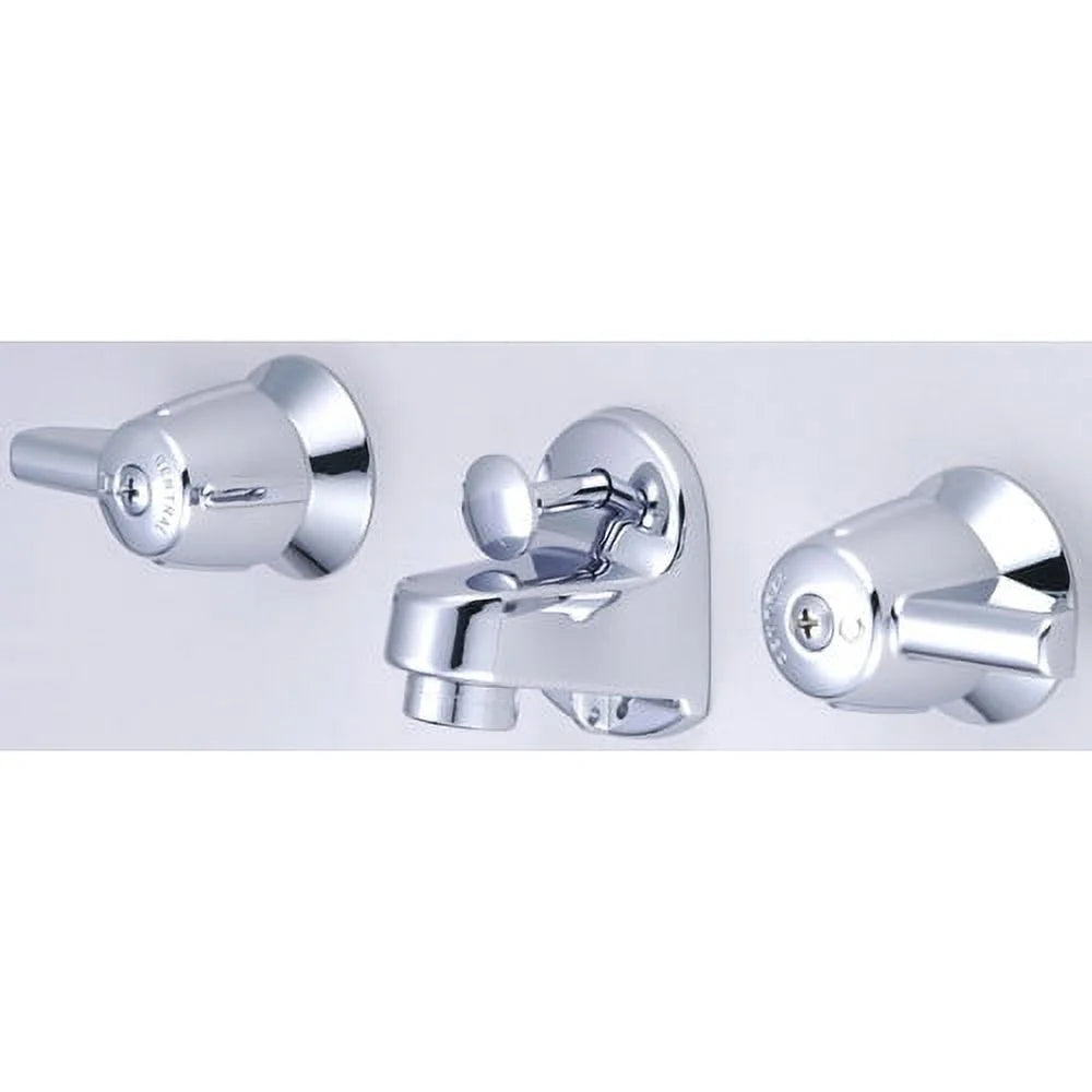 Central Brass 1177-DA Two Handle Shelf Back Bathroom Faucet in Chrome