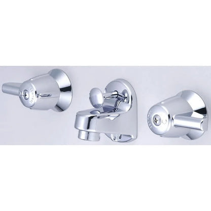 Central Brass 1177-DA Two Handle Shelf Back Bathroom Faucet in Chrome