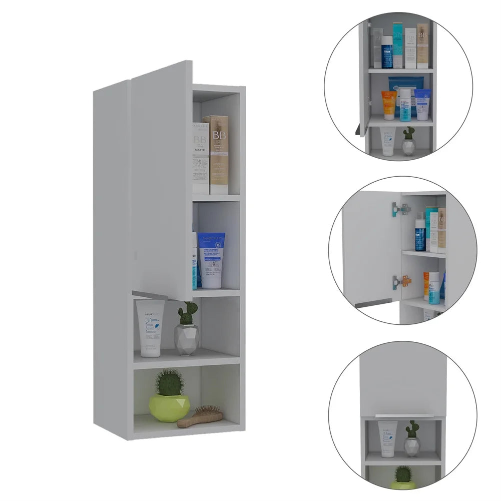 Cfowner Wall Bathroom Cabinet with 2 Shelf & Doors, Wall Mount Medicine Cabinet for Bathroom, Over The Toilet Space Saver Storage Cabinet