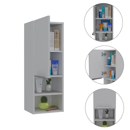 Cfowner Wall Bathroom Cabinet with 2 Shelf & Doors, Wall Mount Medicine Cabinet for Bathroom, Over The Toilet Space Saver Storage Cabinet