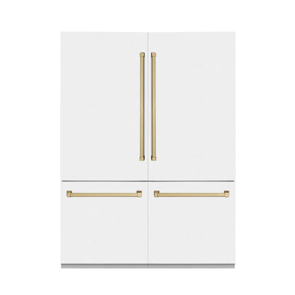 ZLINE KITCHEN AND BATH RBIVZWM60CB french door built in refrigerator