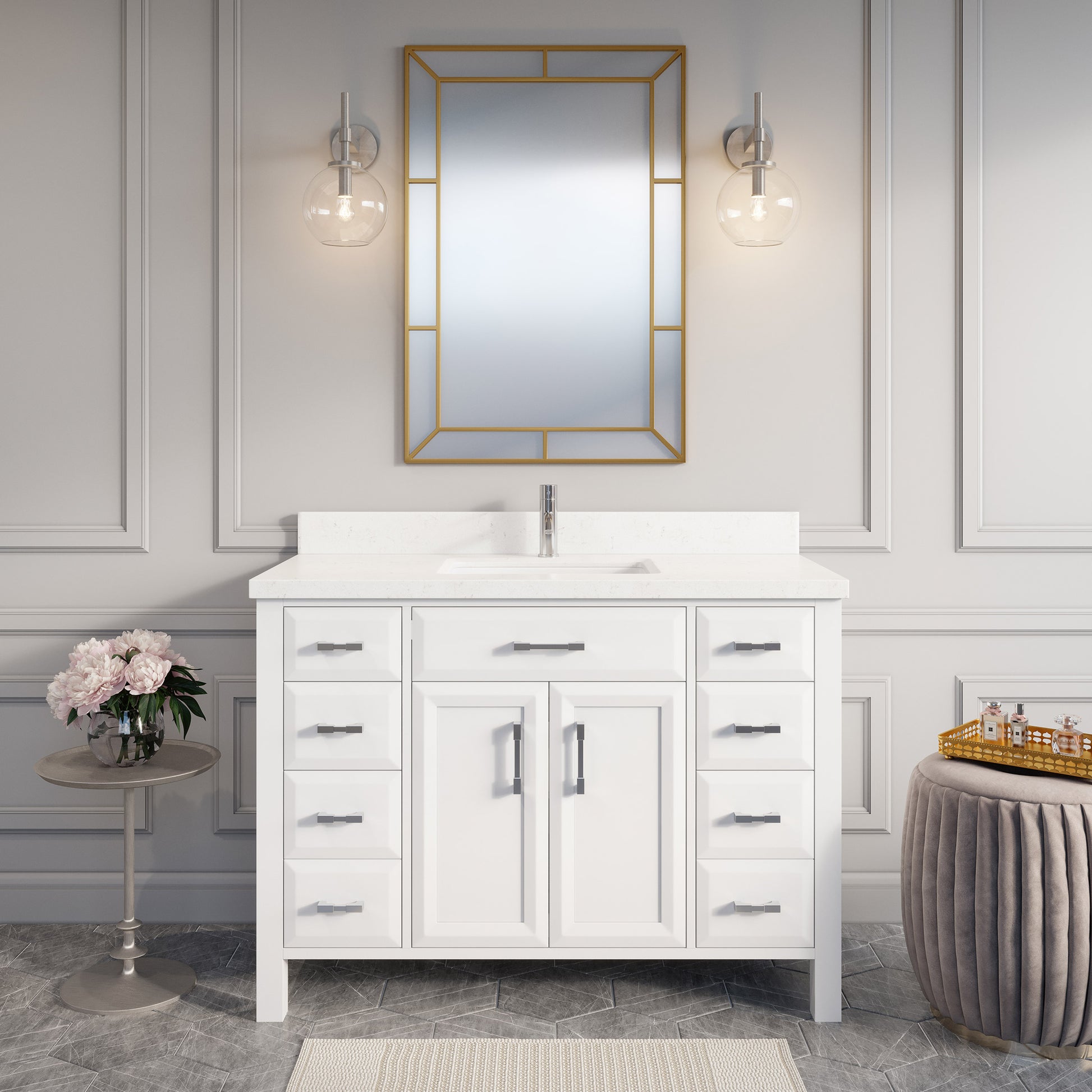 Calais Bath Vanity by Studio Bathe in White