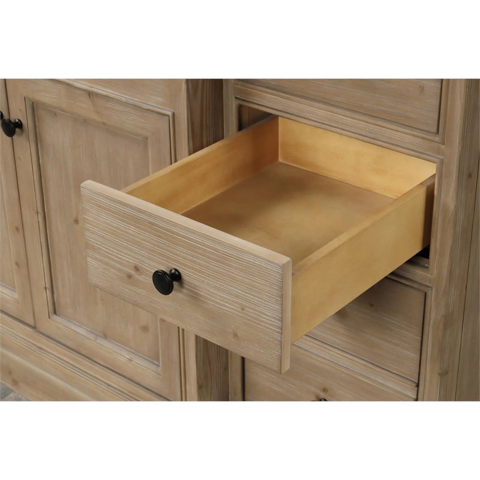Ari Kitchen & Bath Kelly 60" Solid Wood Bathroom Vanity in Weathered Fir