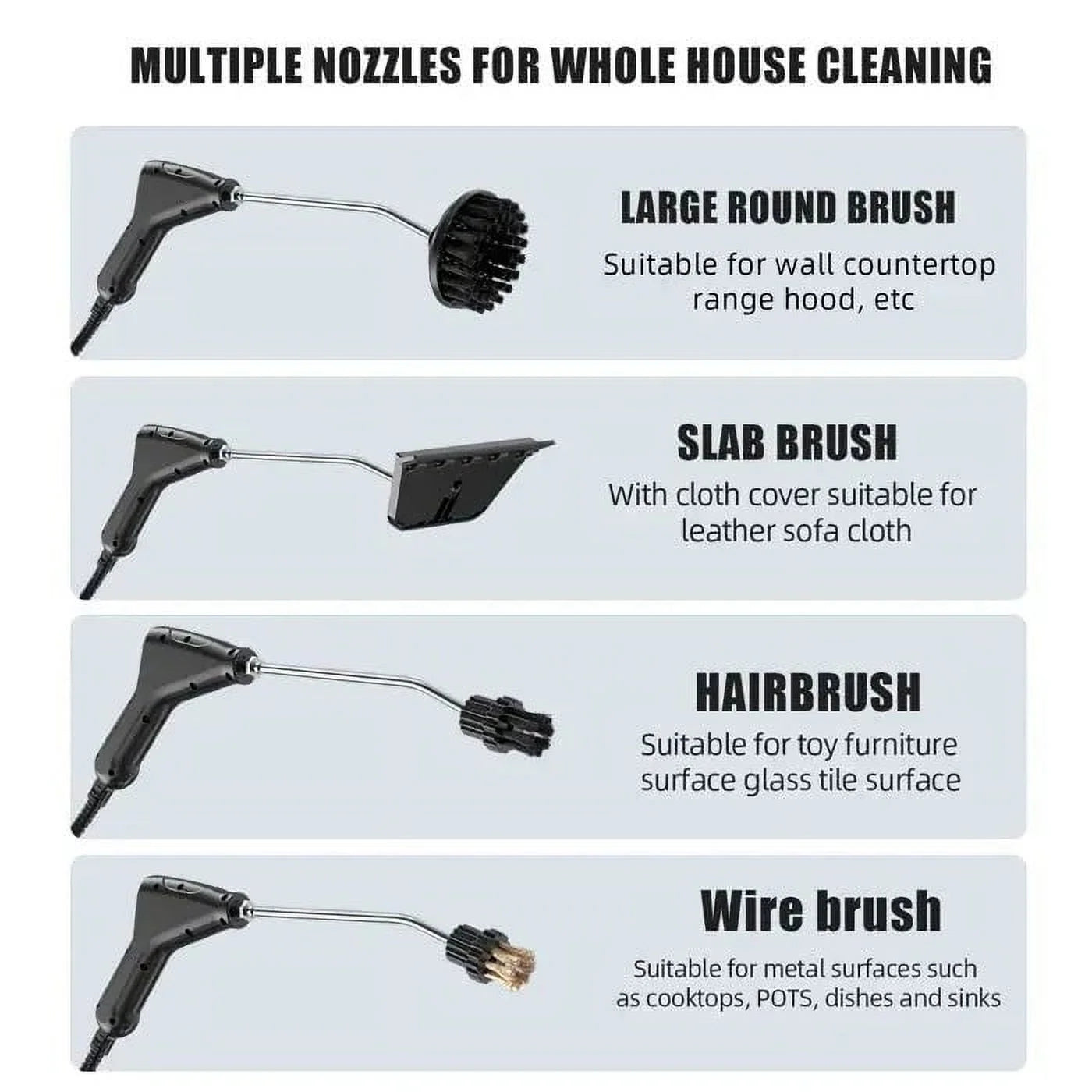 Momihoom Handheld Steam Cleaner, Portable High Pressure Steamer for Cleaning for Home Kitchen Bathroom, Pressurized Cleaning Machine for Car Detailing Grout Tile
