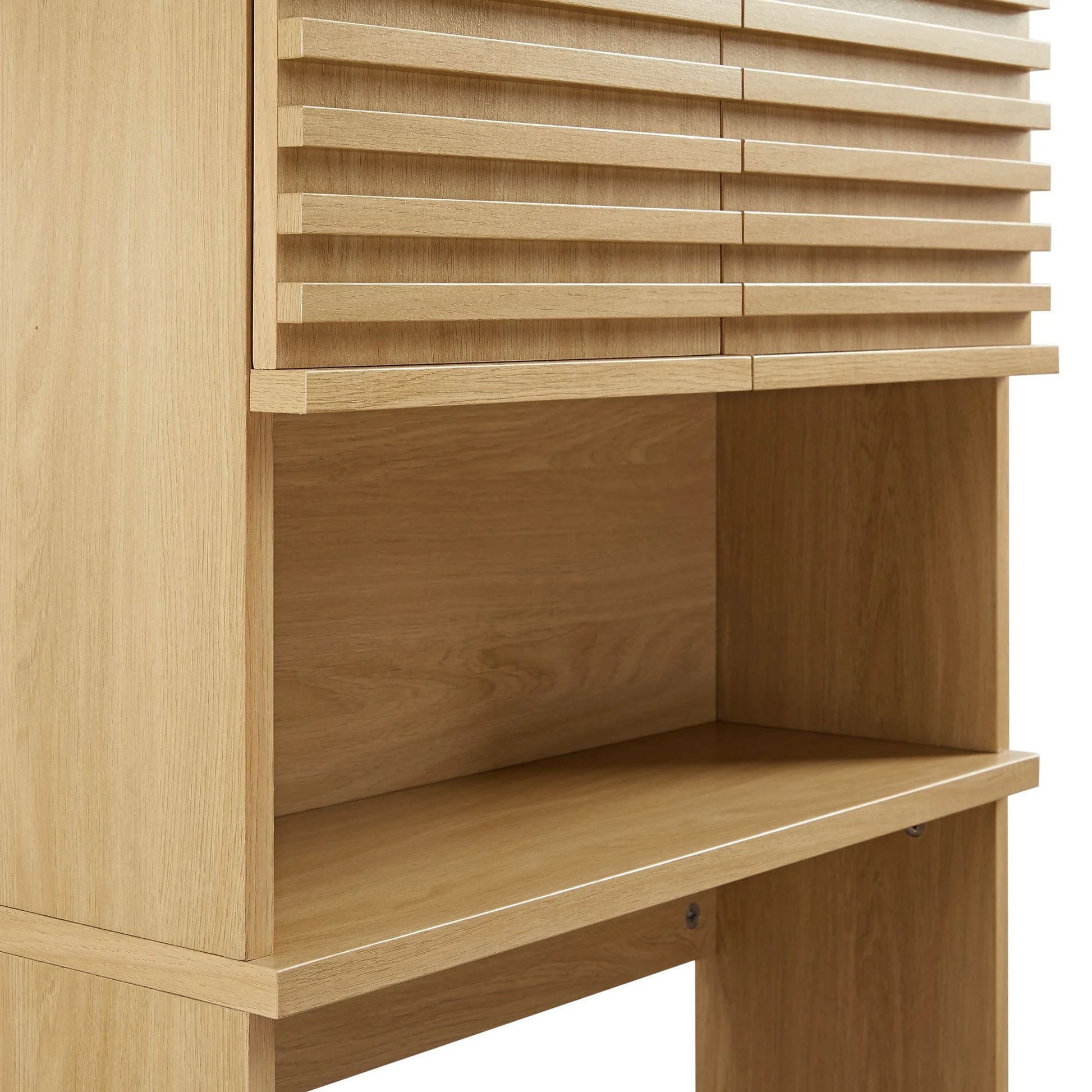 Modway Render Over the Toilet Bathroom Storage Cabinet in Oak