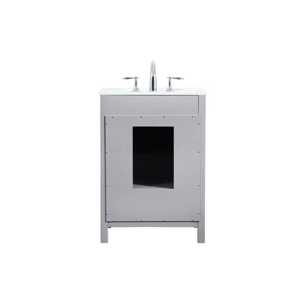 Elegant Kitchen and Bath 24 Inch Single Bathroom Vanity In White