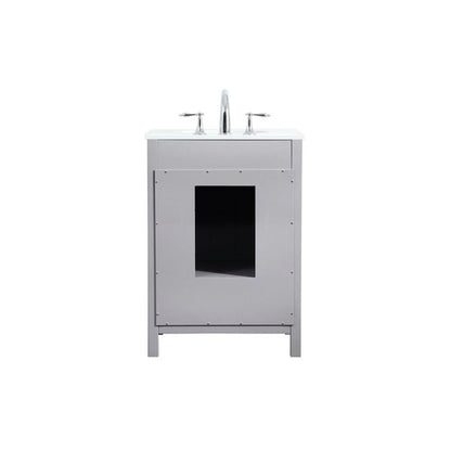 Elegant Kitchen and Bath 24 Inch Single Bathroom Vanity In White