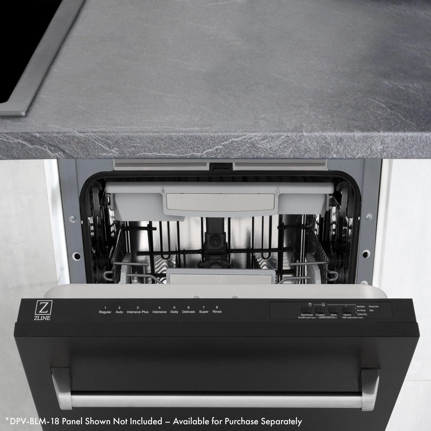 ZLINE KITCHEN AND BATH DWVWM18 built in dishwasher