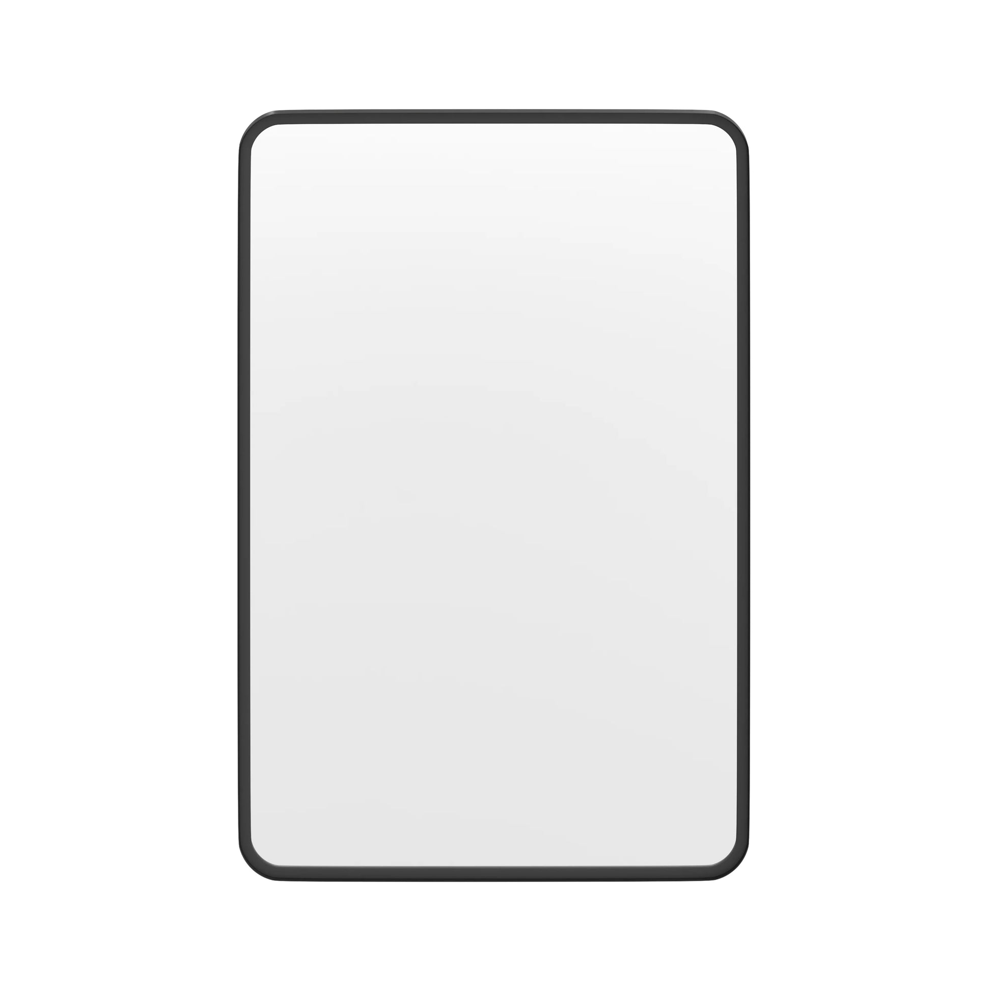 Emma + Oliver 20" x 30" Rectangular Wall Mirror with Black Frame, Silver Backing for Clarity and Shatterproof Glass for Entryways, Bathrooms & More