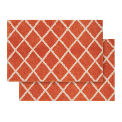 WelHome Printed Bath Rugs, 2-pack