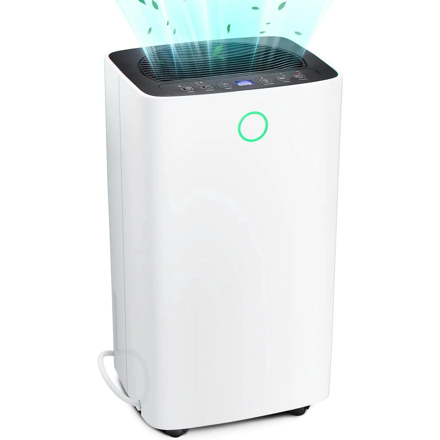 Auseo 30 Pint Dehumidifiers, 1000 Sq. Ft Dehumidifier with Drain Hose, 0.53 Gallon Water Tank, 3 Operation Modes, 24H Timer, Portable Dehumidifier for Basement/Bathroom/Laundry Room
