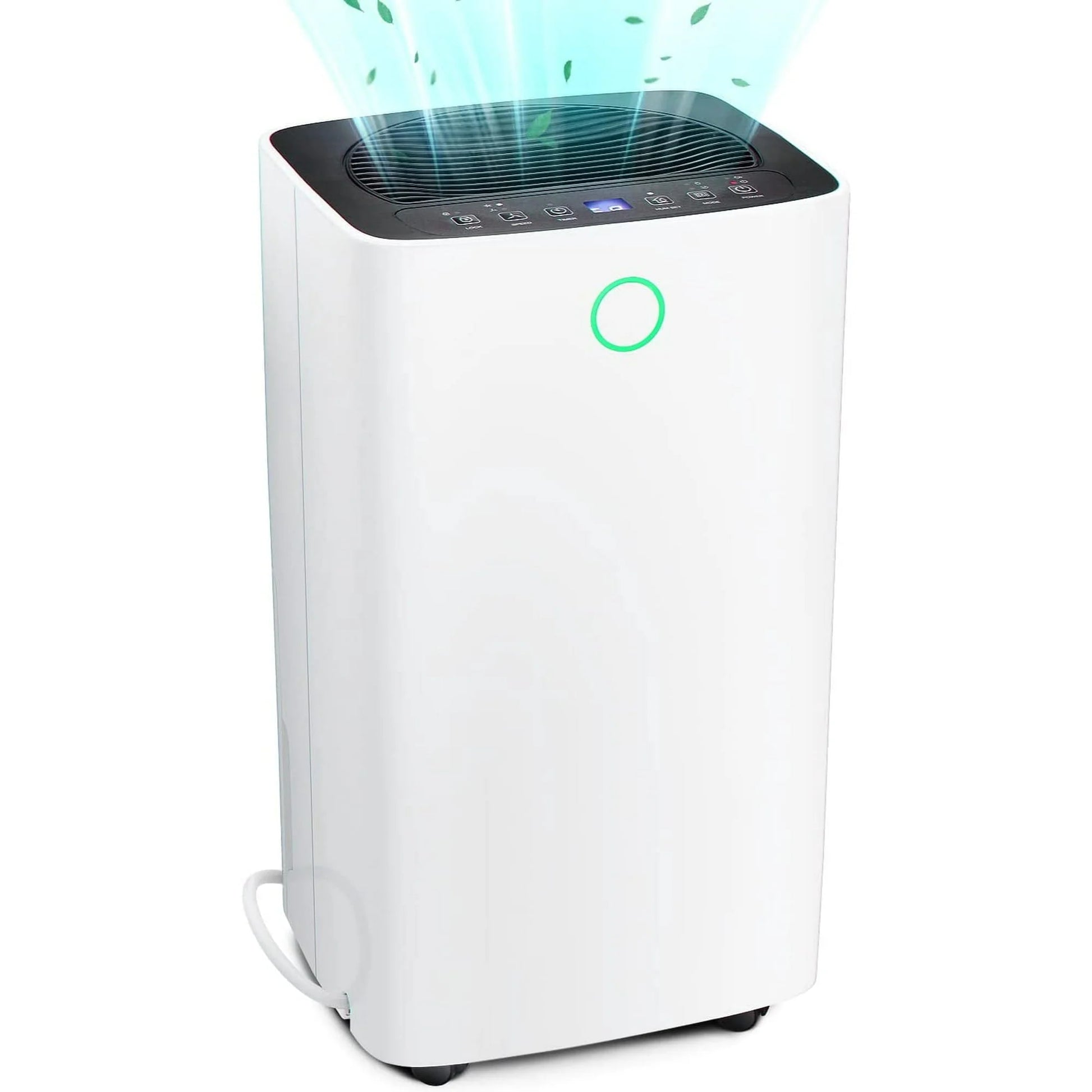 Auseo 30 Pint Dehumidifiers, 1000 Sq. Ft Dehumidifier with Drain Hose, 0.53 Gallon Water Tank, 3 Operation Modes, 24H Timer, Portable Dehumidifier for Basement/Bathroom/Laundry Room