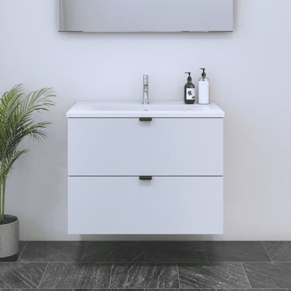Ines 2S 80 Floating Bathroom Vanity (32" Width)
