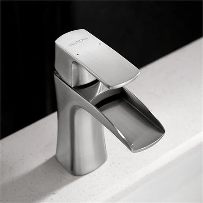 Vinnova Alessandra Single Lever Vessel Bathroom Faucet in Polished Chrome