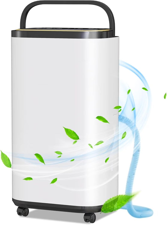 Dehumidifier with Drain Hose for Auto or Manual Drainage, 2000 Sq.Ft Energy Star Dehumidifiers for Basement Home Bedroom Large Room Bathroom, 30 Pints Dehumidification Capacity