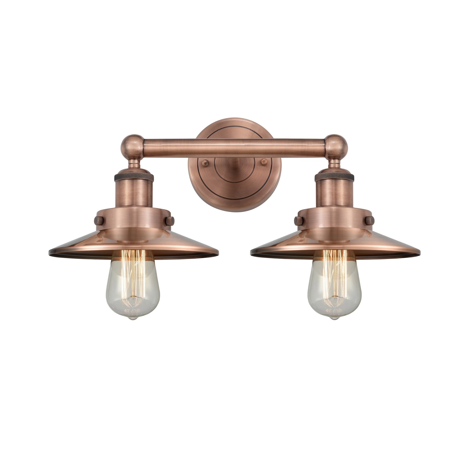 Innovations Lighting Railroad - 2 Light 17" Bath Vanity Light Antique Brass
