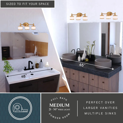 Carlisle 4 Light Chrome Bathroom Vanity Fixture