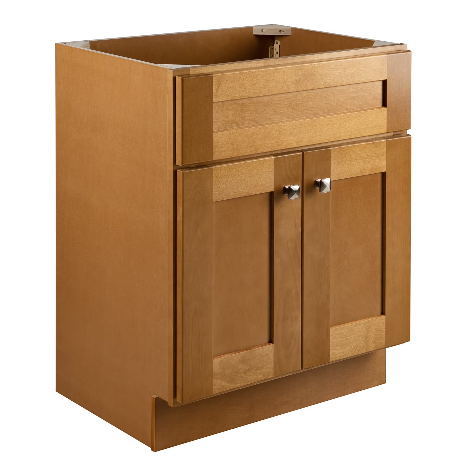 Design House Brookings 24" x 18" Ready to Assemble Solid Wood 2-Door Bath Vanity Cabinet, Espresso
