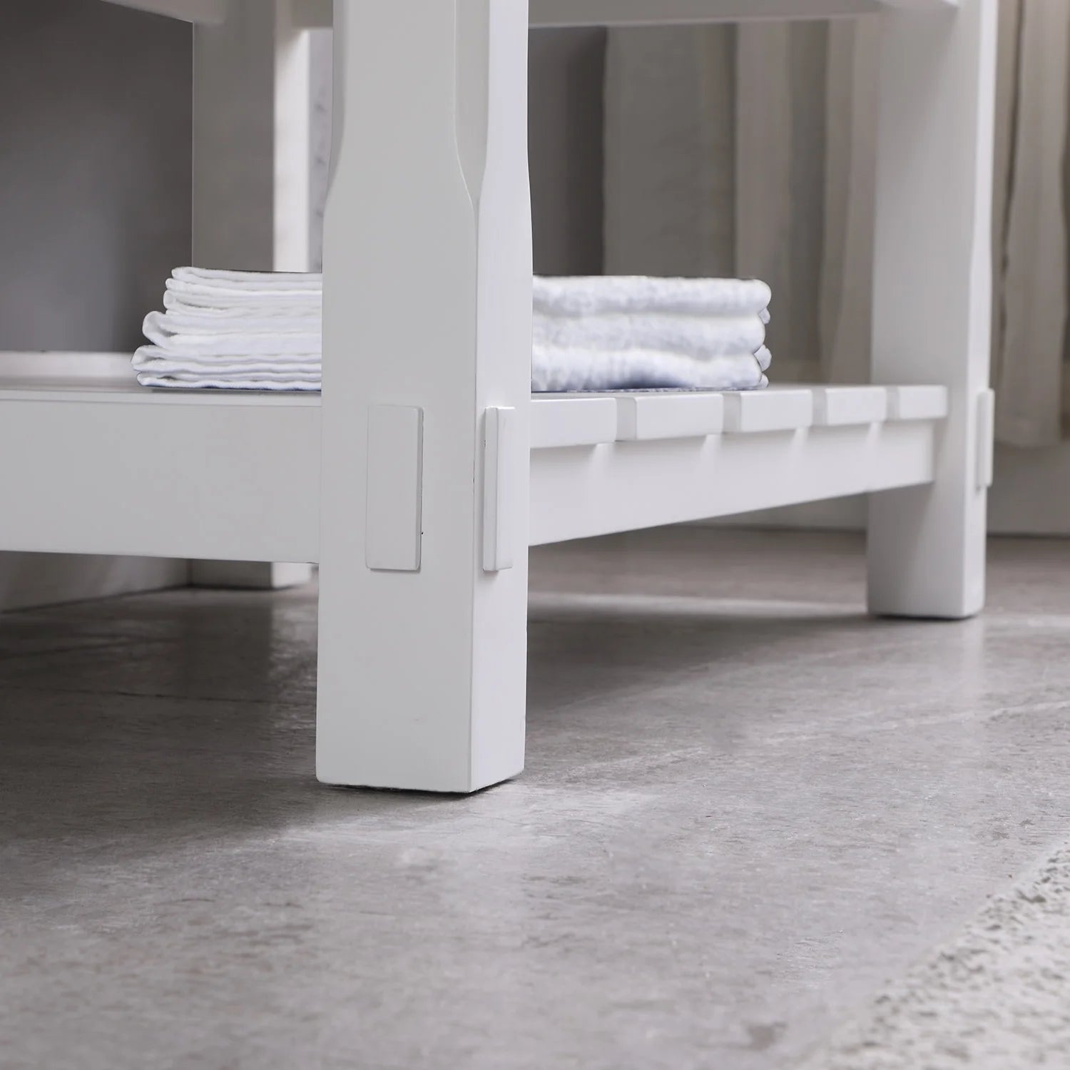 Georgia 36" Single Bathroom Vanity Set in White and Aosta White Composite Stone Top with White Farmhouse Basin without Mirror