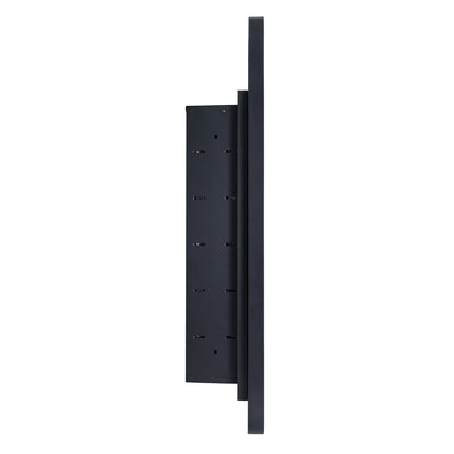 TEHOME Black Arched Recessed Bathroom Medicine Cabinet with Mirror Arch Vanity Mirros 16x28.3"