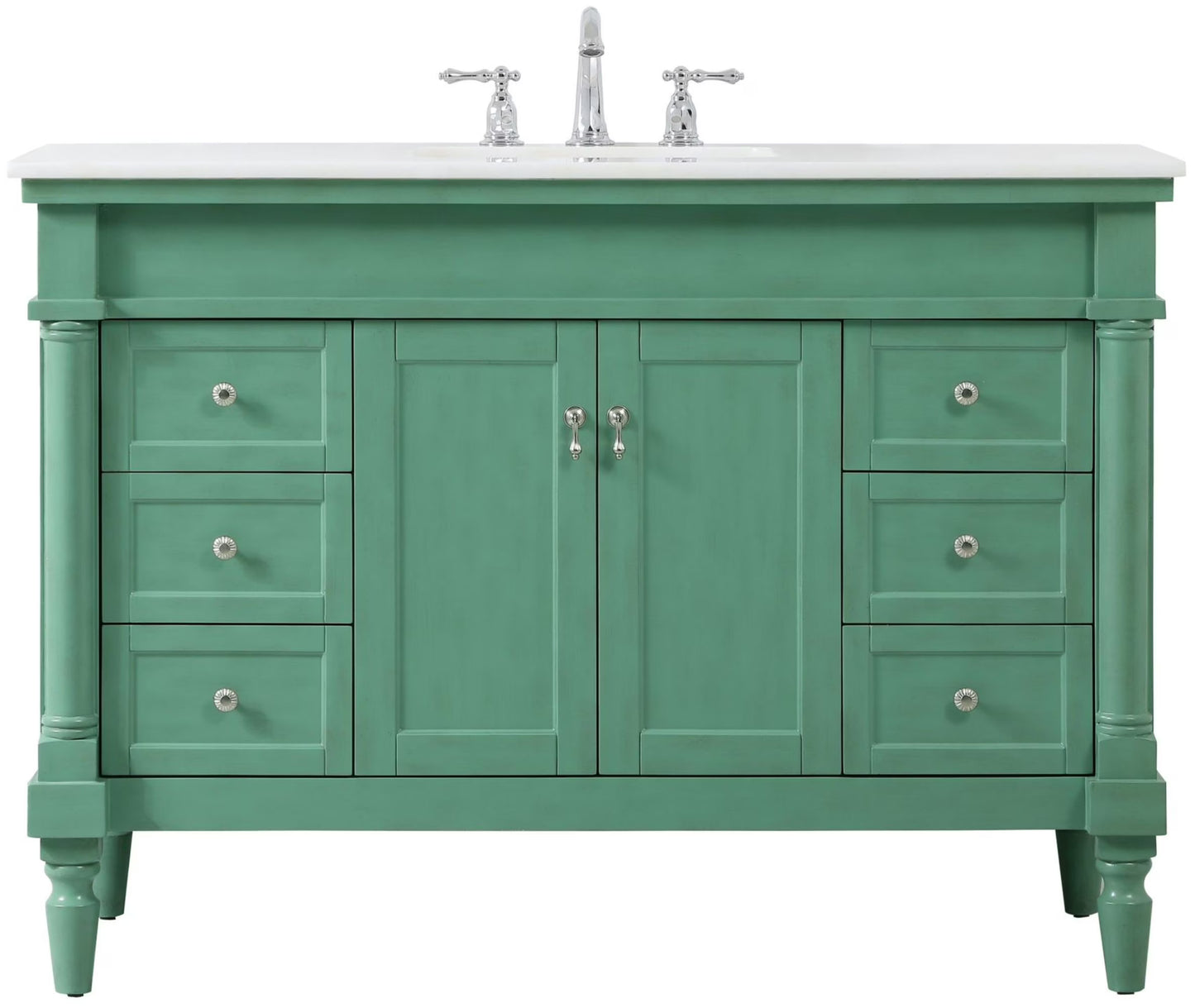 Elegant Kitchen and Bath 48 inch Single Bathroom vanity in Antique Beige